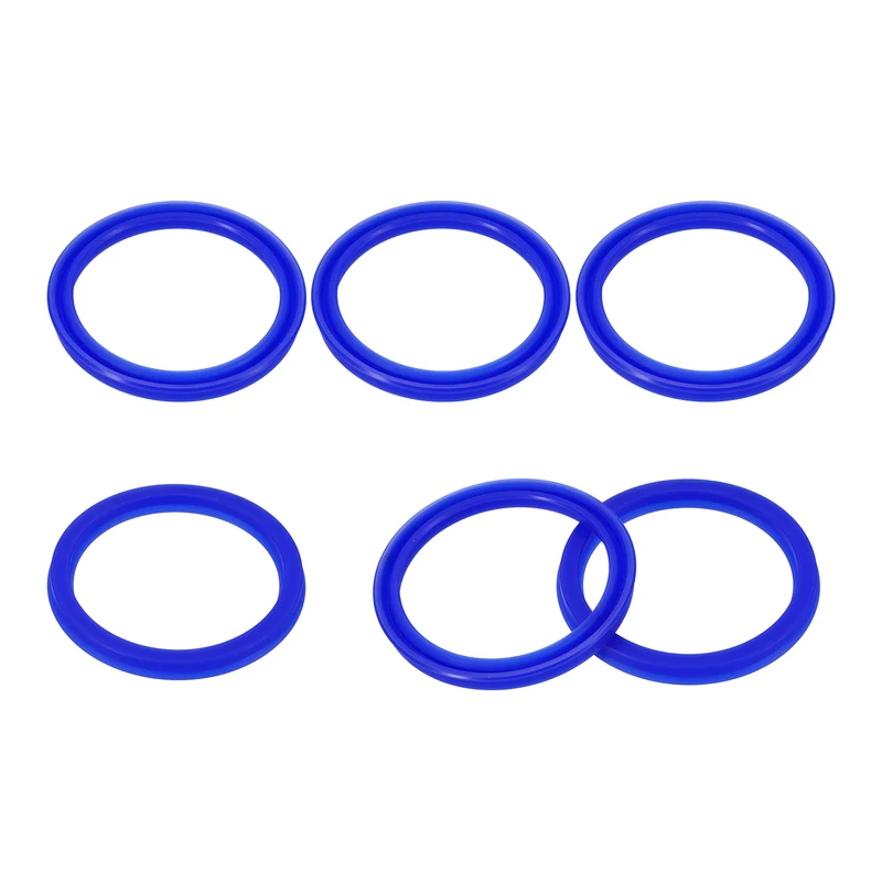 6 Pcs UHS Radial Shaft Seal 56mm ID x 66mm OD x 6mm W Metric TPU Oil Seal Blue