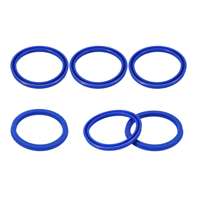 6 Pcs UHS Radial Shaft Seal 55mm ID x 65mm OD x 6mm W Metric TPU Oil Seal Blue