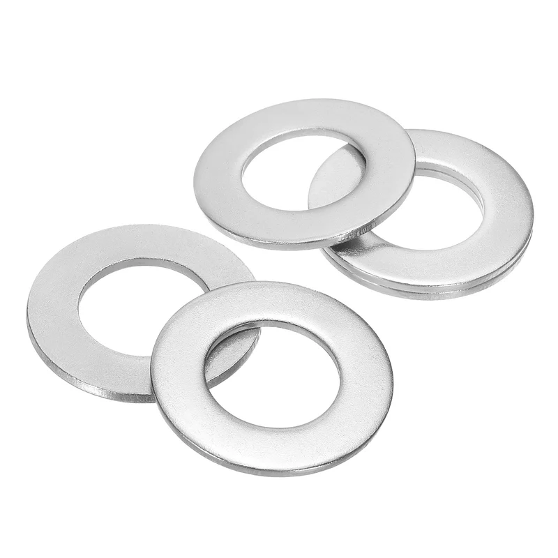 5Pcs 1-3/8" Stainless Steel SAE Flat Washers 1.53" IDx2.74" ODx0.15" Thick