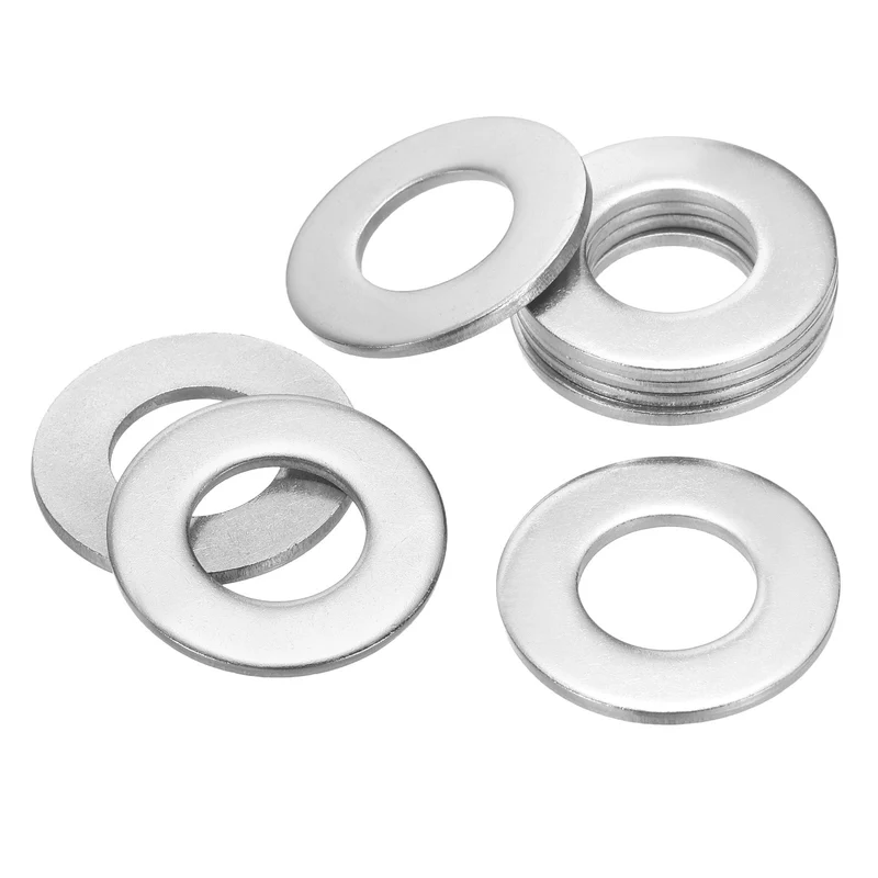 25Pcs 9/16" Stainless Steel SAE Flat Washers, 0.61" IDx1.17" ODx0.08" Thick
