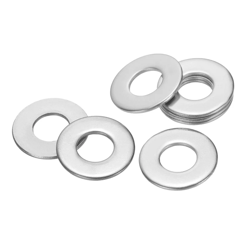 100Pcs 3/16" Stainless Steel SAE Flat Washers, 0.26" IDx0.56" ODx0.04" Thick