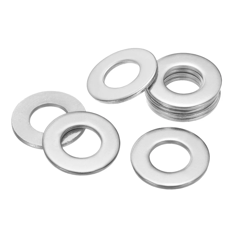 25Pcs 1/2" Stainless Steel SAE Flat Washers 0.54" ID x 1.06" OD x 0.08" Thick