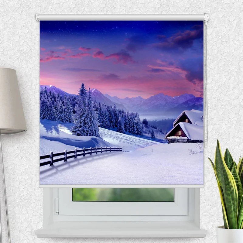 Motivrollo 'Winterlandschaft' | Bis B 430 x H 440 cm