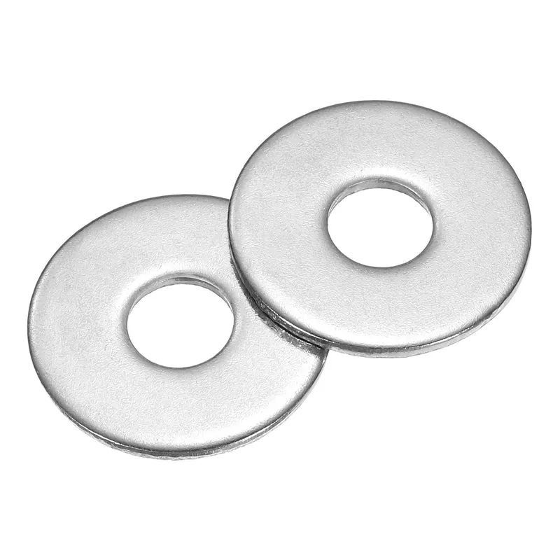 50Pcs Fender Washers, M5 304 Stainless Steel Flat Washer 16mm OD 1.5mm Thick