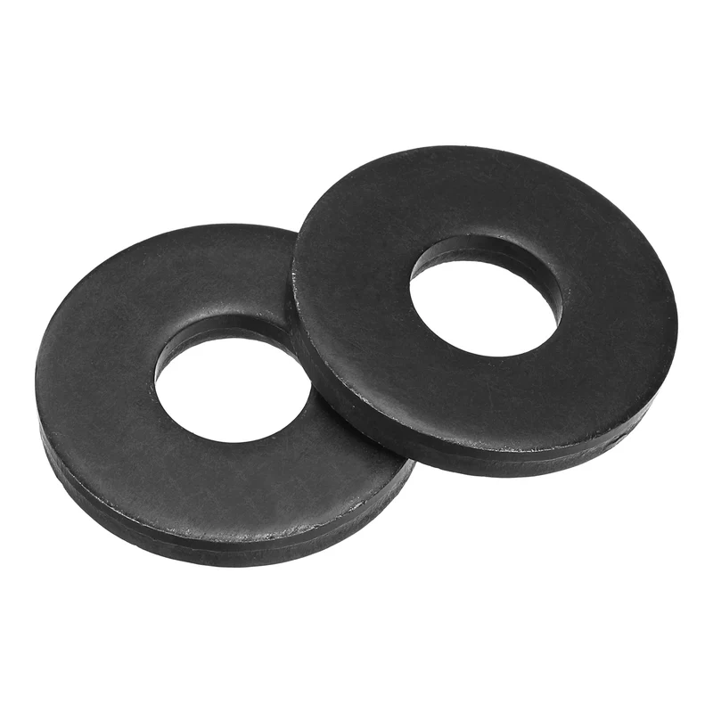 20 Pcs Fender Washer, M12 Carbon Steel Flat Washer Fastener Gasket, Black