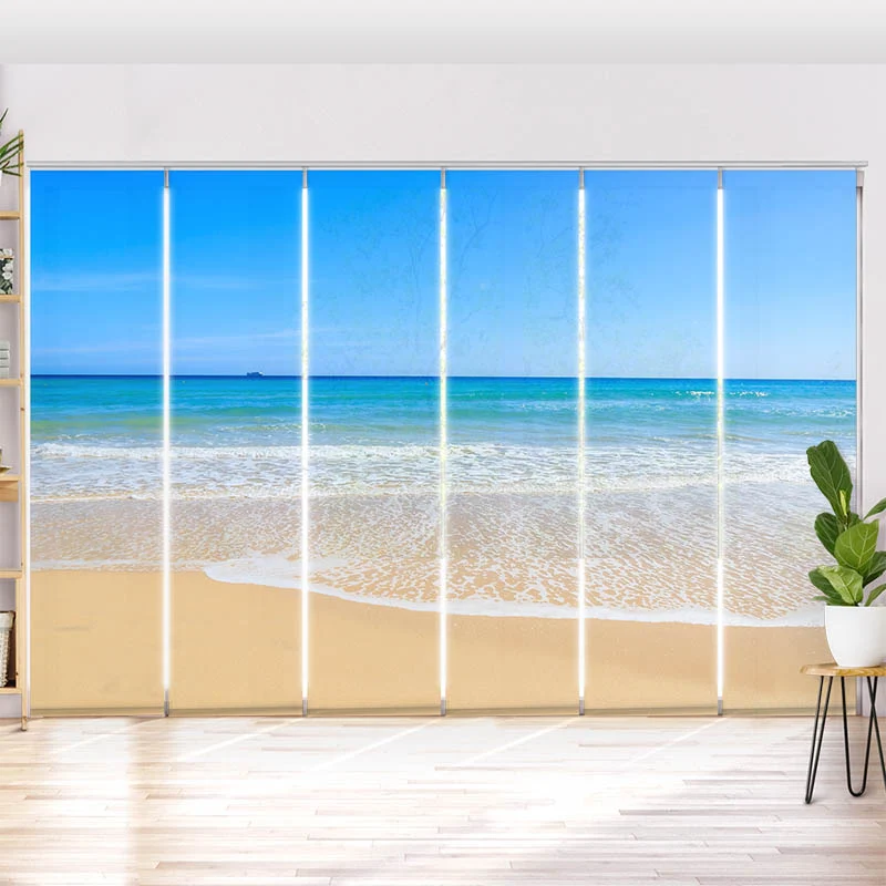 Schiebegardine Motiv "Strand und Meer"