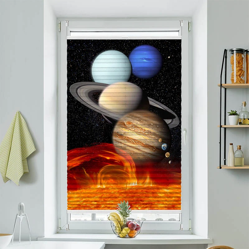 Plissee Motiv "Planeten"