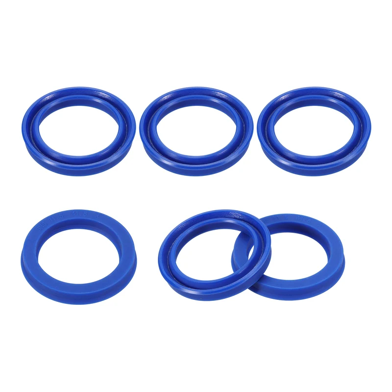 6 Pcs UHS Radial Shaft Seal 31.5mm ID x 41.5mm OD x 6mm W TPU Oil Seal Blue