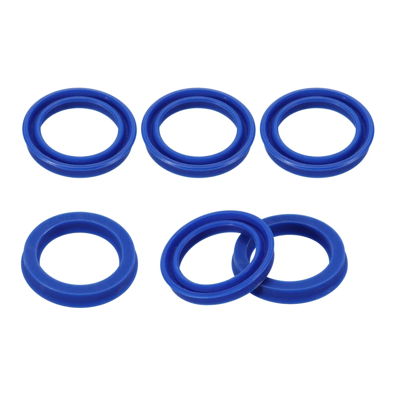 6 Pcs UHS Radial Shaft Seal 22.4mm ID x 30mm OD x 5mm W Metric TPU Oil Seal Blue