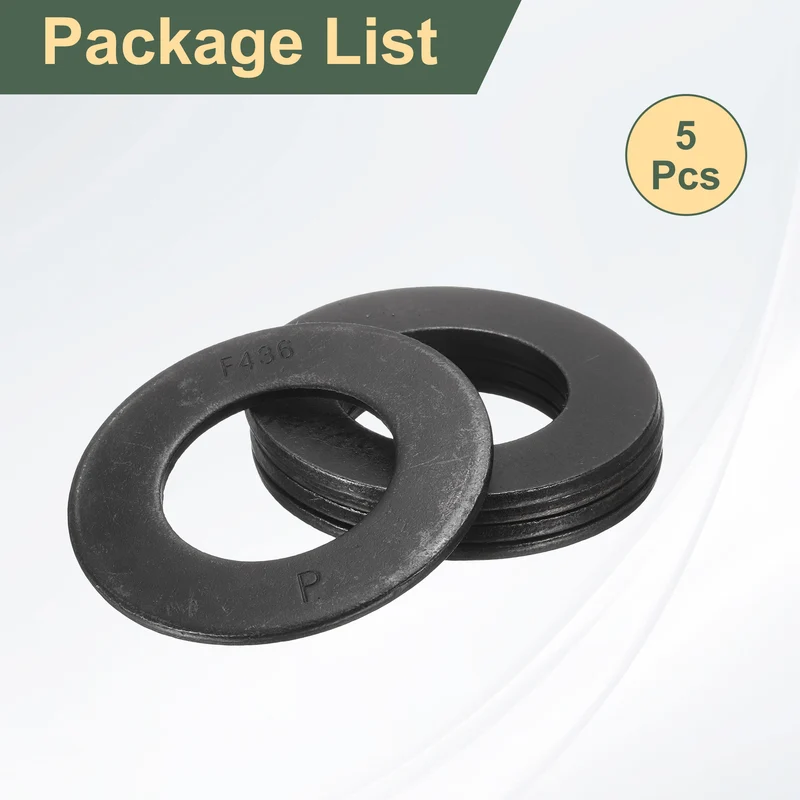 5Pcs 1-1/2" 45 Steel Flat Washers 75mm Outer Diameter Flat Washer)