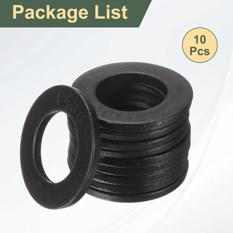 10Pcs 3/4" 45 Steel Flat Washers 37mm Outer Diameter Flat Washer
