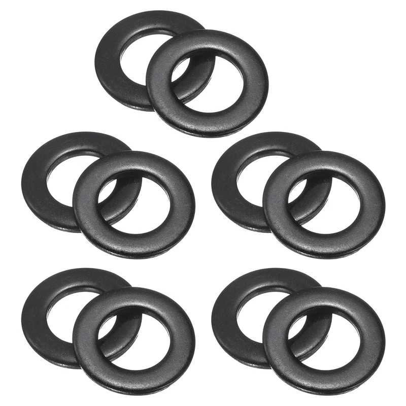 10Pcs M16 Stainless Steel Flat Washers 17mm ID x 30mm OD x 3mm Thick