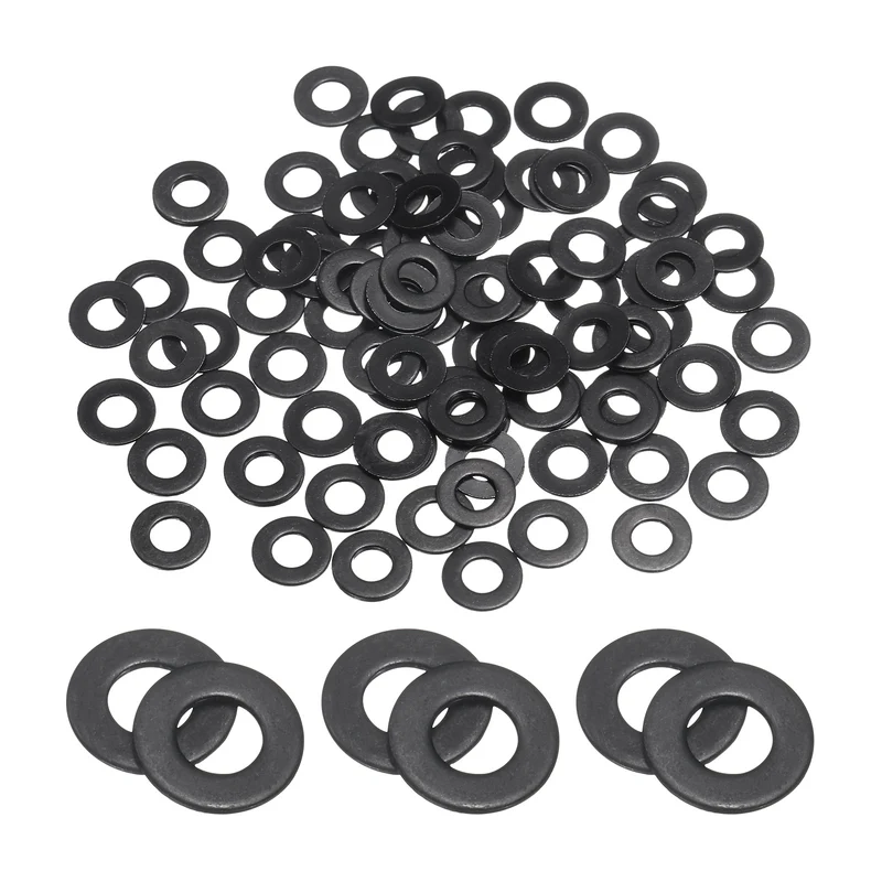 100Pcs M3.5 Stainless Steel Flat Washers 3.8mm ID x 8mm OD x 0.5mm Thick