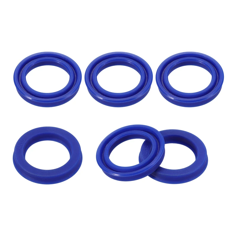 6 Pcs UHS Radial Shaft Seal 20mm ID x 28mm OD x 5mm W Metric TPU Oil Seal Blue