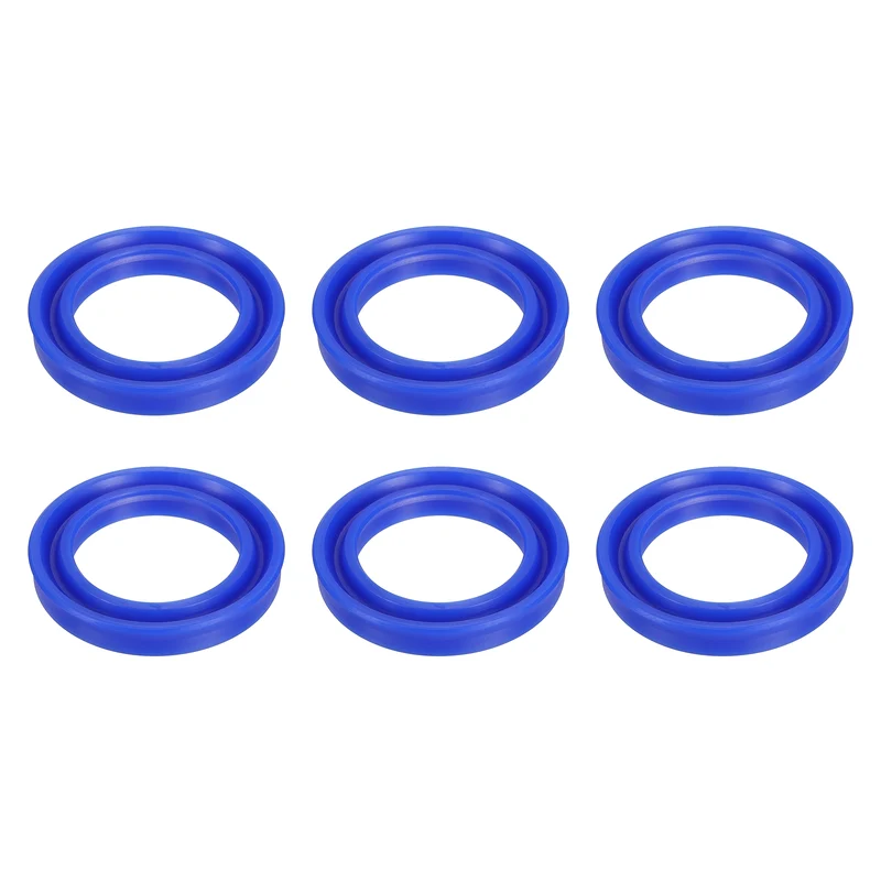 2 Pcs UN Radial Shaft Seal, 55mm ID x 80mm OD x 12mm Width TPU Oil Seal, Blue