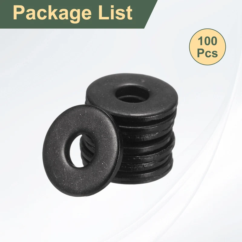 100Pcs M2.5 Stainless Steel Flat Washer 8mm Outer Diameter Flat Washer