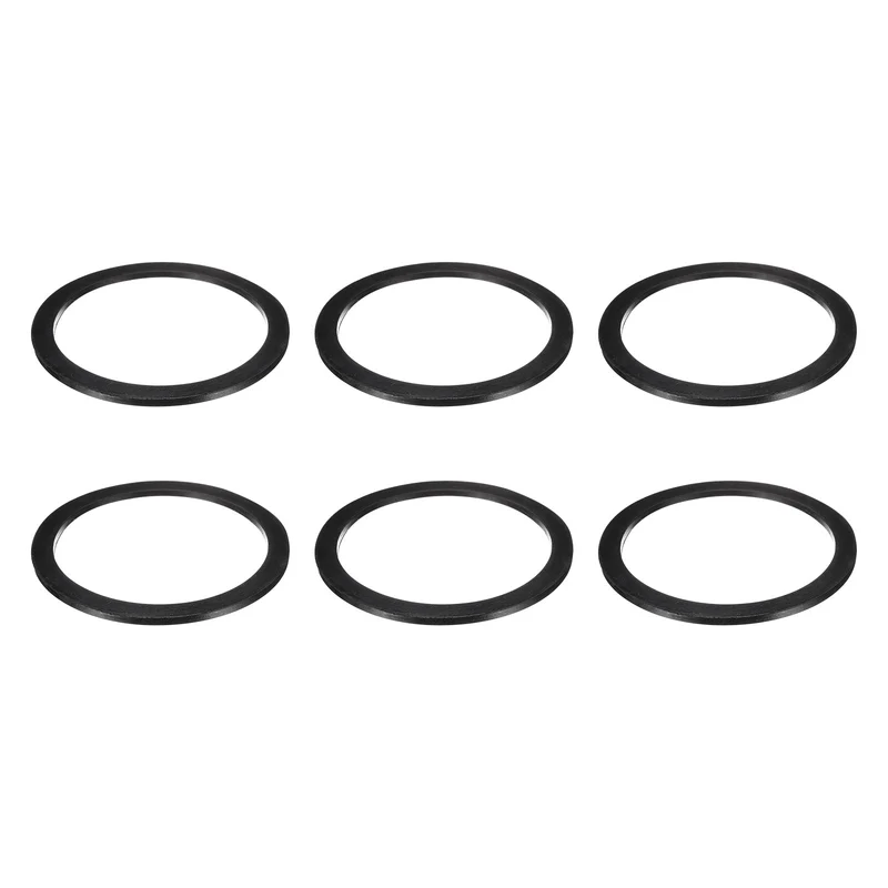 6Pcs Nitrile Rubber Flat Washer DN125 4-15/16"OD X5-3/4"ID x 1/4"Thick Black)