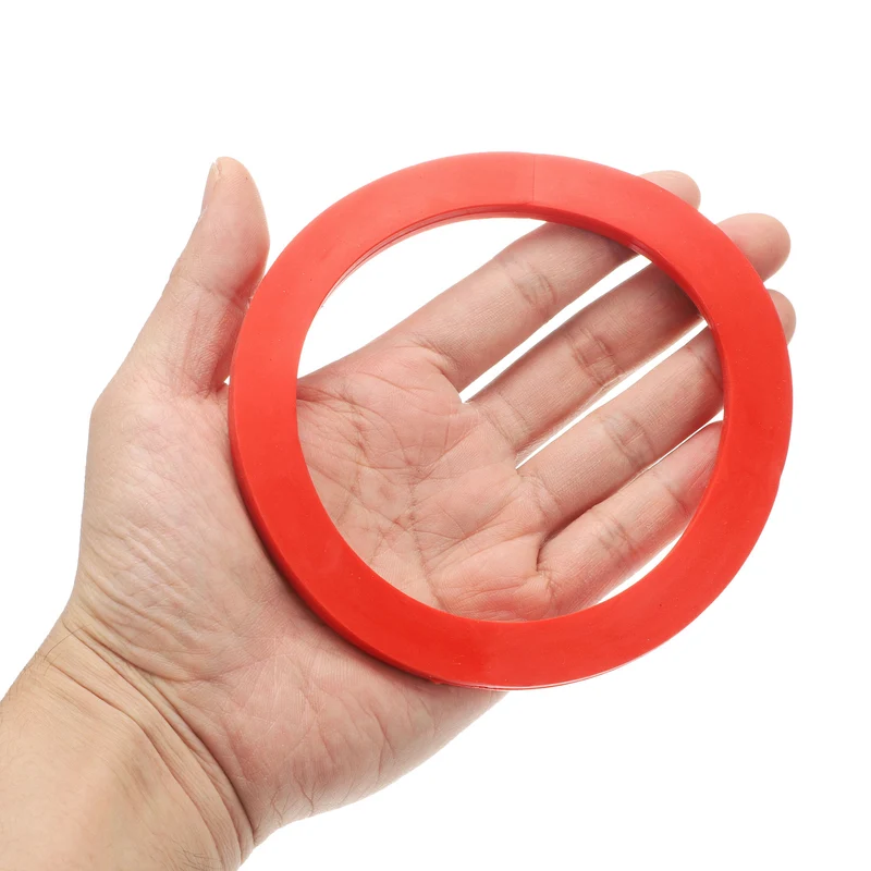 12Pcs Silicone Flat Washer DN100 4 13/16" OD x4" ID x 1/4" Thickness, Red