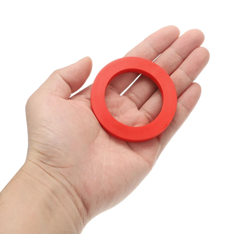 12Pcs Silicone Flat Washer DN20 2 19/32" OD x2" ID x 1/4" Thickness Red
