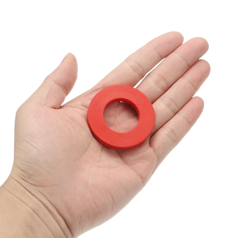 12Pcs Silicone Flat Washer DN32 1 13/16" OD x1-3/8" ID x 1/4" Thickness Red