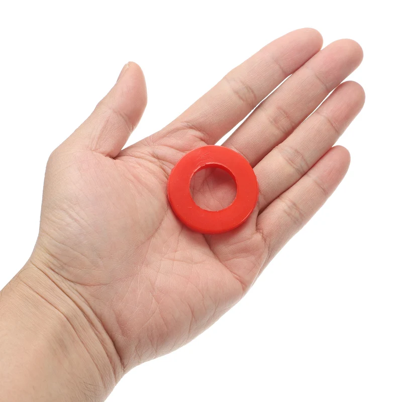 12Pcs Silicone Flat Washer DN25 1 3/8" OD x1" ID x 1/4" Thickness Red
