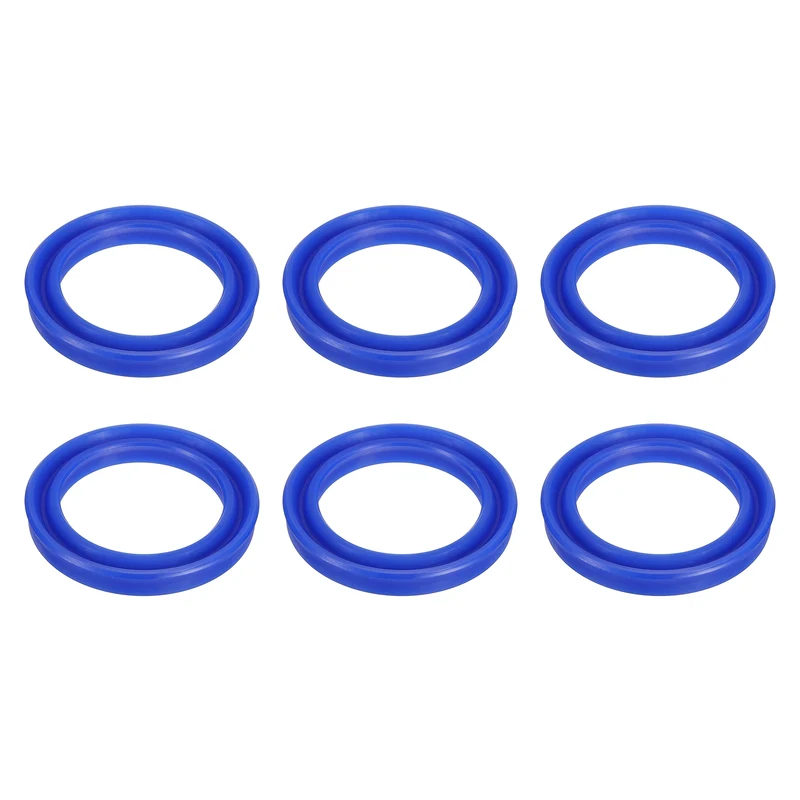 2 Pcs UN Radial Shaft Seal, 55mm ID x 75mm OD x 10mm Width TPU Oil Seal, Blue