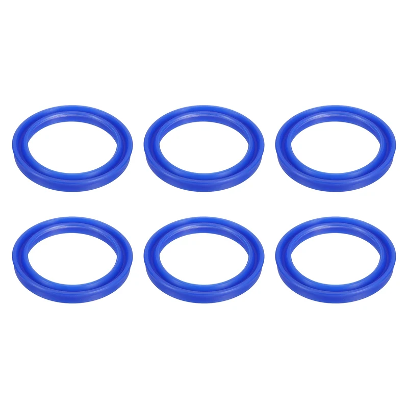 2 Pcs UN Radial Shaft Seal, 55mm ID x 70mm OD x 8mm Width TPU Oil Seal, Blue