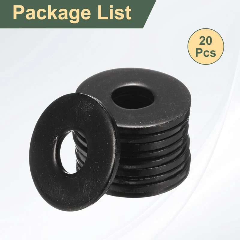 20Pcs M8 Stainless Steel Flat Washer 24mm Outer Diameter Flat Washer)