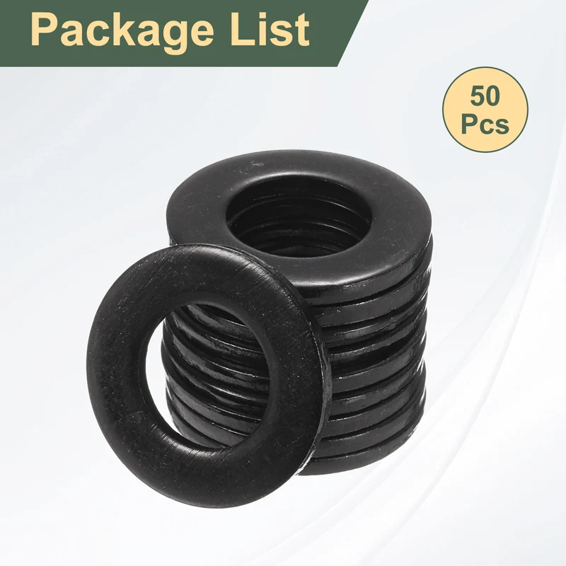 50Pcs M8 Stainless Steel Flat Washer 15mm Outer Diameter Flat Washer