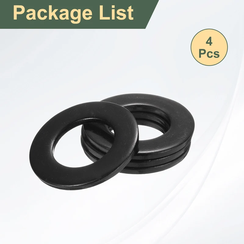 4 Pcs M27 Stainless Steel Flat Washer, 50mm Outer Diameter Flat Washer