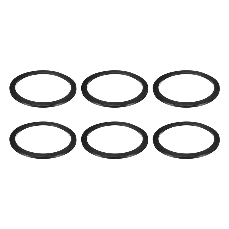 6Pcs Nitrile Rubber Flat Washer DN150 6 31/32"OD x6"ID x 1/4"Thick Black)