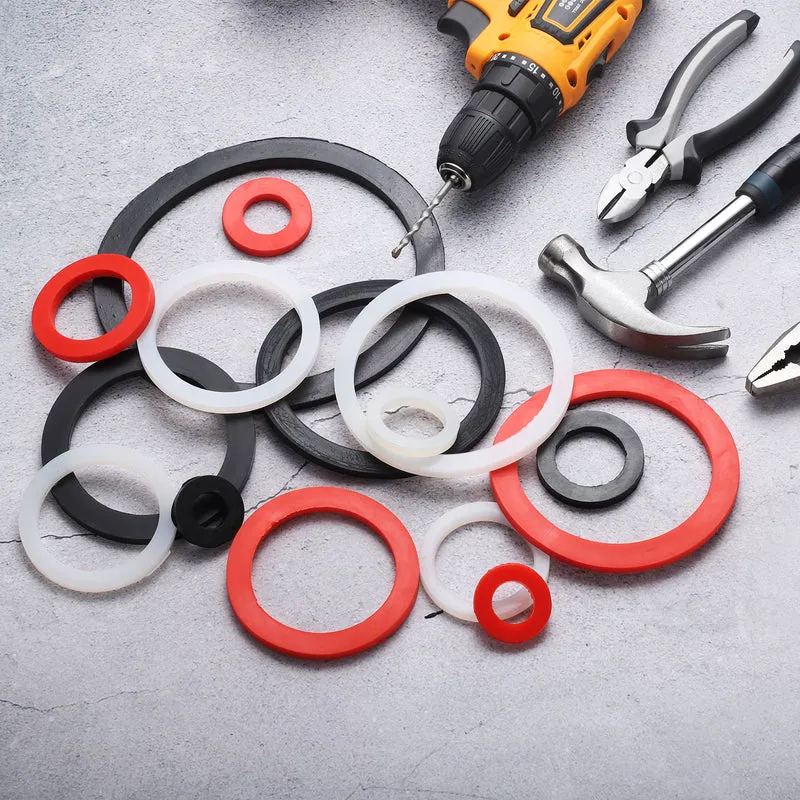 6Pcs Nitrile Rubber Flat Washer DN150 6 31/32"OD x6"ID x 1/4"Thick Black)