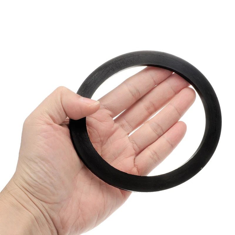 6 Pcs Nitrile Rubber Flat Washer DN100 4 13/16"OD x4"ID x 1/4"Thick, Black