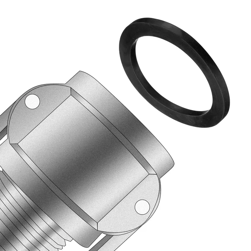 12 Pcs Nitrile Rubber Flat Washer DN80 3 5/8"OD x3"ID x 1/4"Thick, Black