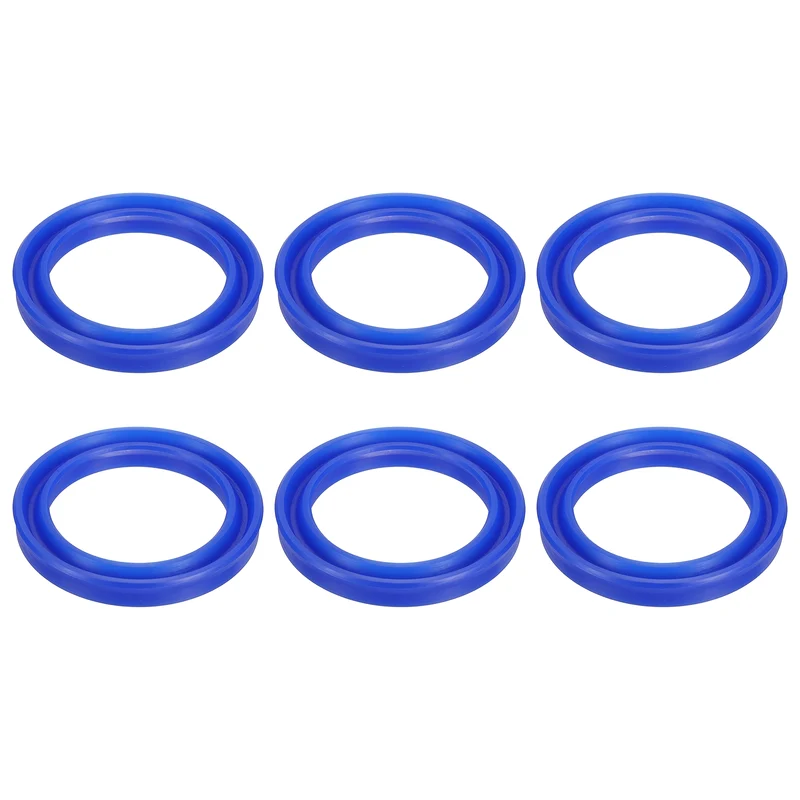 2 Pcs UN Radial Shaft Seal, 45mm ID x 60mm OD x 8mm Width TPU Oil Seal, Blue
