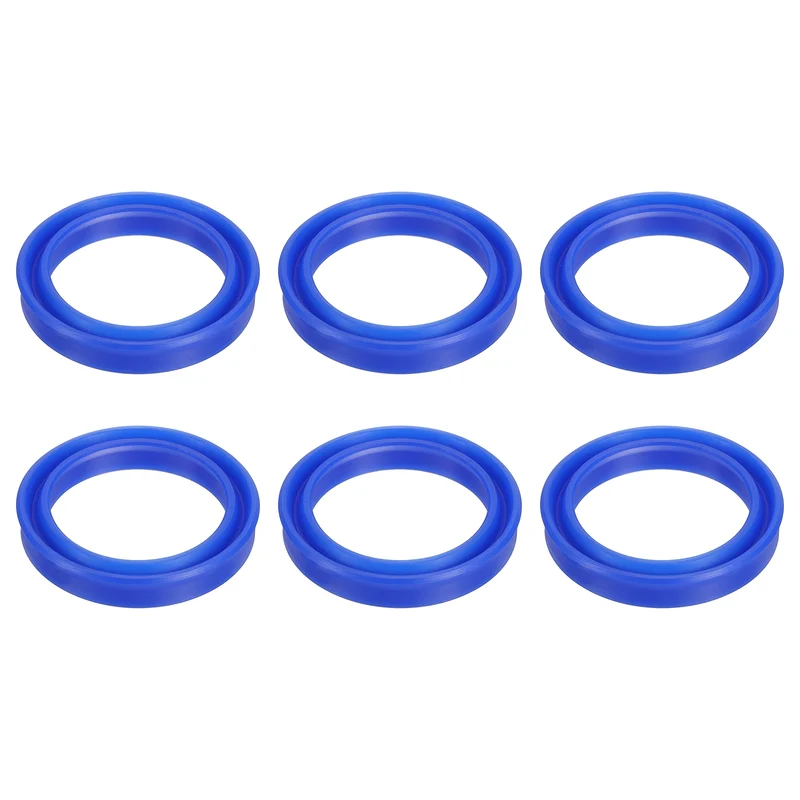 2 Pcs UN Radial Shaft Seal, 45mm ID x 58mm OD x 10mm Width TPU Oil Seal, Blue