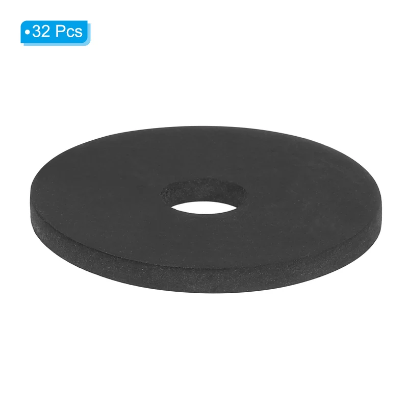 32Pcs Rubber Washers 1 1/2" OD x 3/8" ID x 1/8" Thickness Rubber Grommets