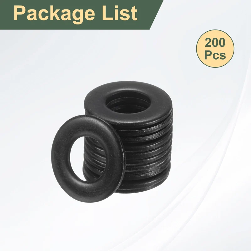 200 Pcs M2 Stainless Steel Flat Washer, 5mm Outer Diameter Flat Washer
