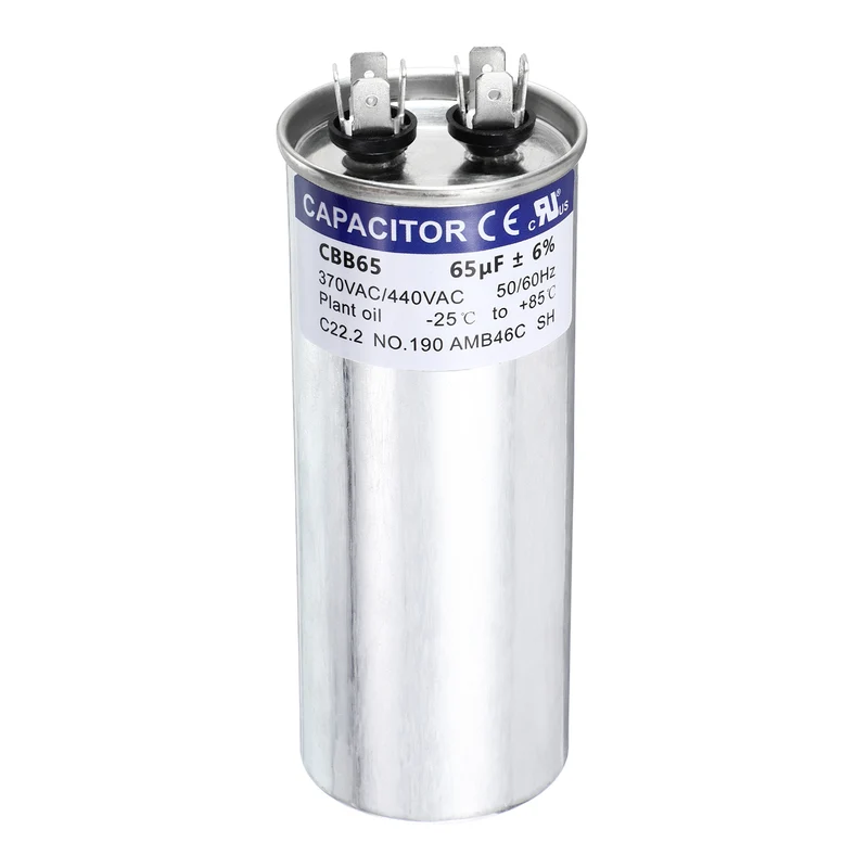 65MFD CBB65 Run Start Capacitor 65uF 370/440V Round AC Capacitor