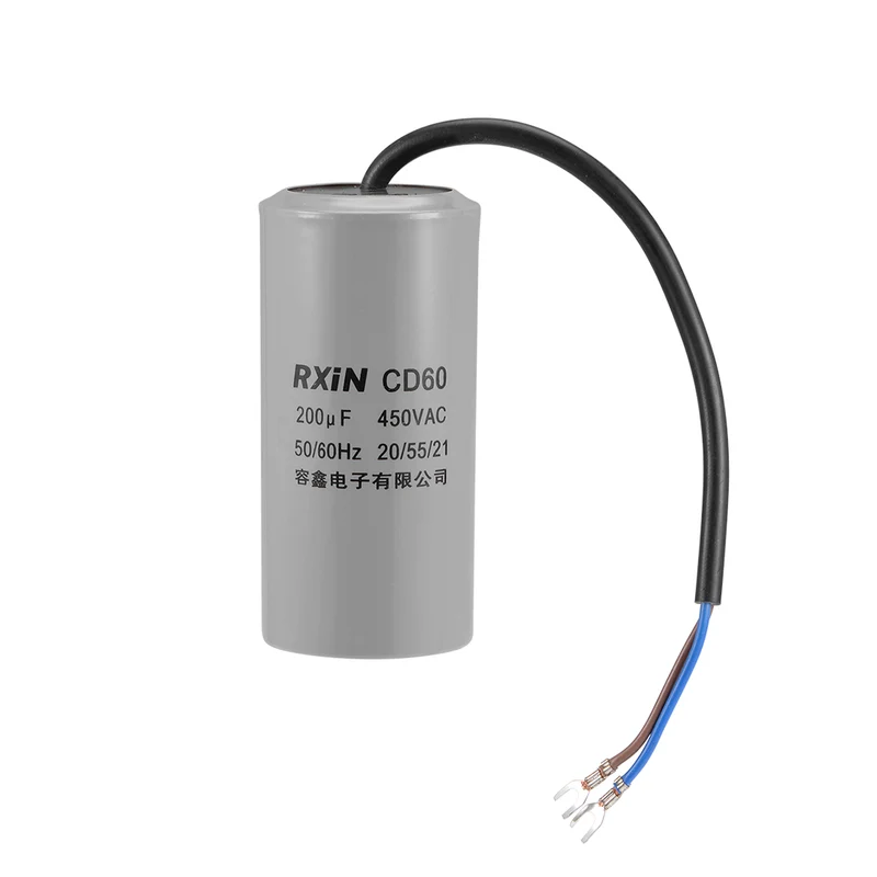 200uf Motor Star Capacitor 200mfd AC 450V for HVAC Single-Phase 50/60Hz AC Motor