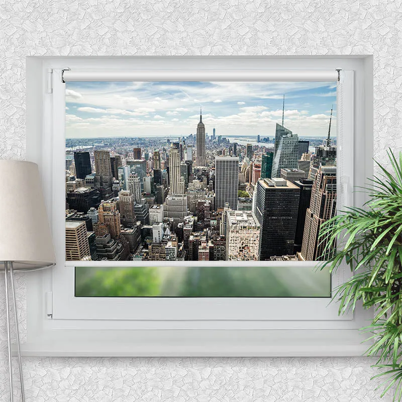 Klemmfix Rollo "Manhattan Skyline" | Motiv-Klemmrollo