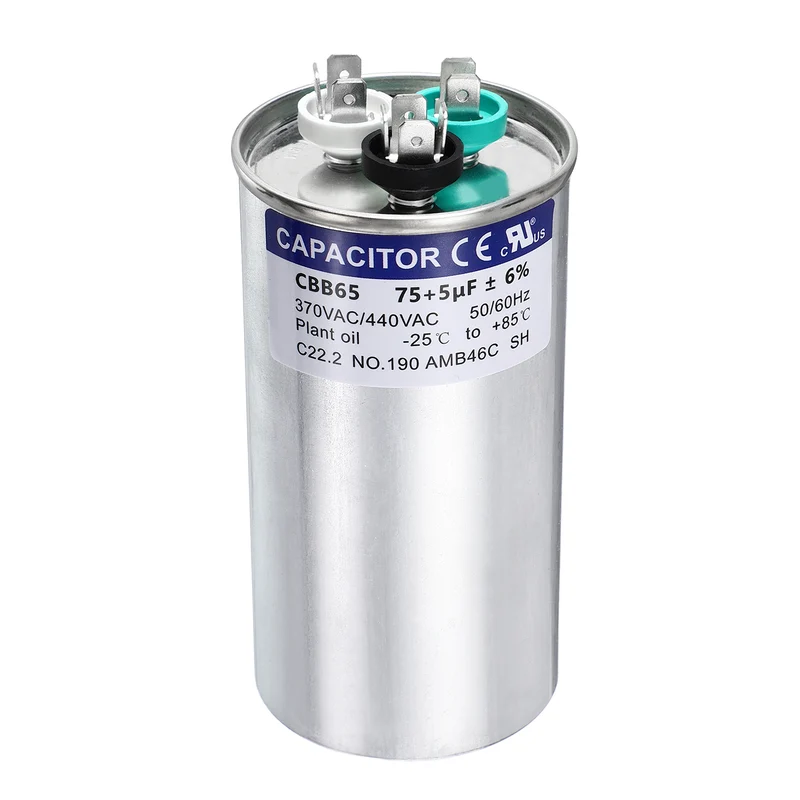 75+5MFD CBB65 Run Start Capacitor 75+5uF 370/440V Round AC Capacitor