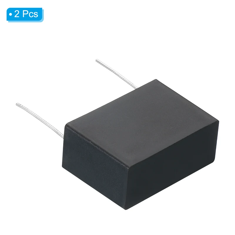 CBB61 Ceiling Fan Capacitor, 2Pcs 2.5uF 450V AC 50/60HZ with 2Pins 38x16x25mm