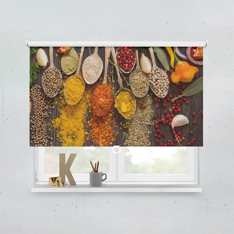 Springrollo Motiv "Gewuerze Loeffel"