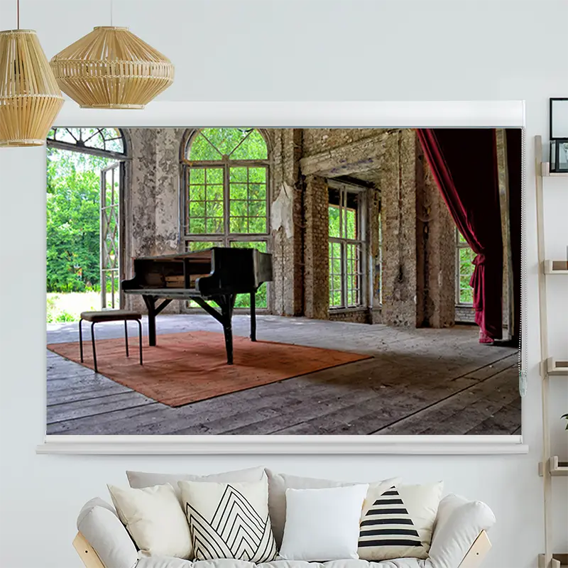 Kassettenrollo Motiv "Lost Place Verlassene Heilstätte" | bis B 420 x H 420 cm