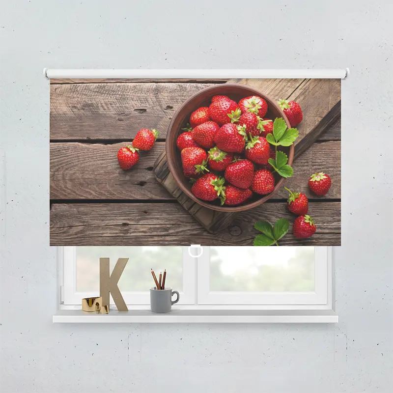 Springrollo Motiv "Erdbeeren"