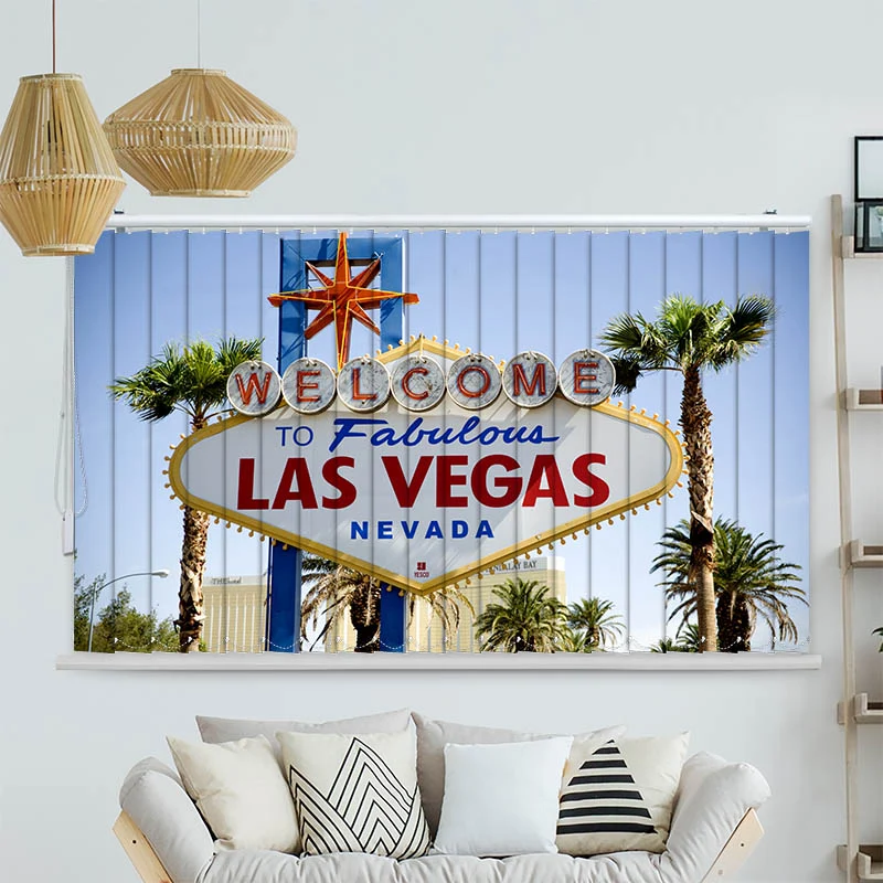 Lamellenvorhang Motiv "Las Vegas"