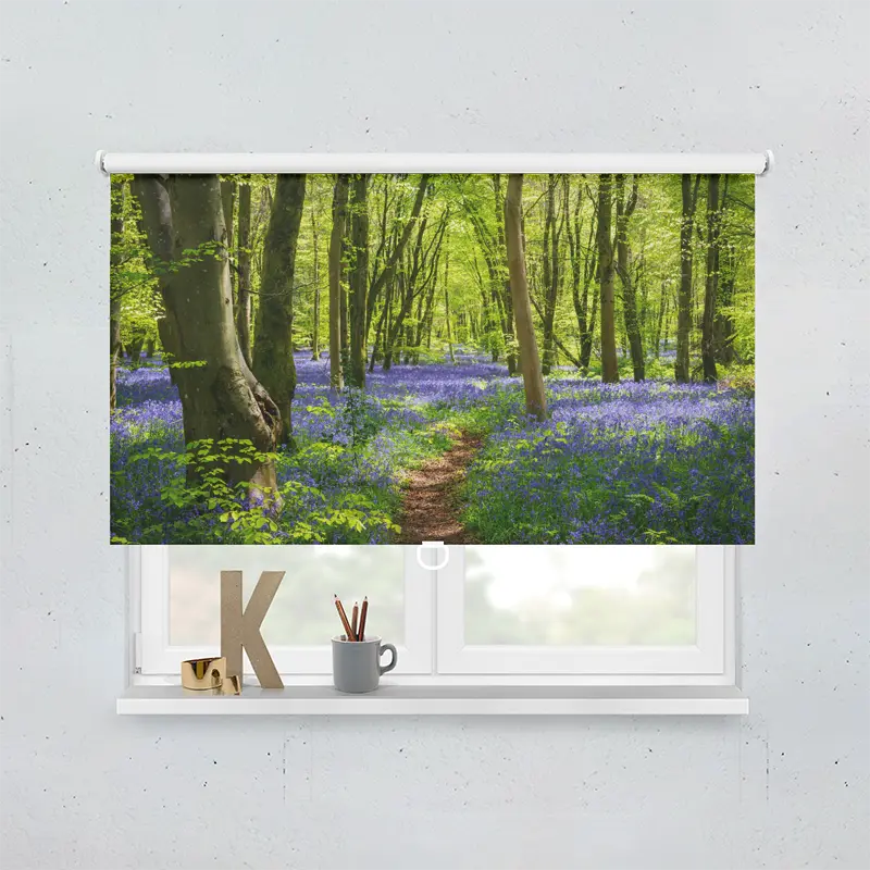 Springrollo Motiv "Wald Glockenblumen"