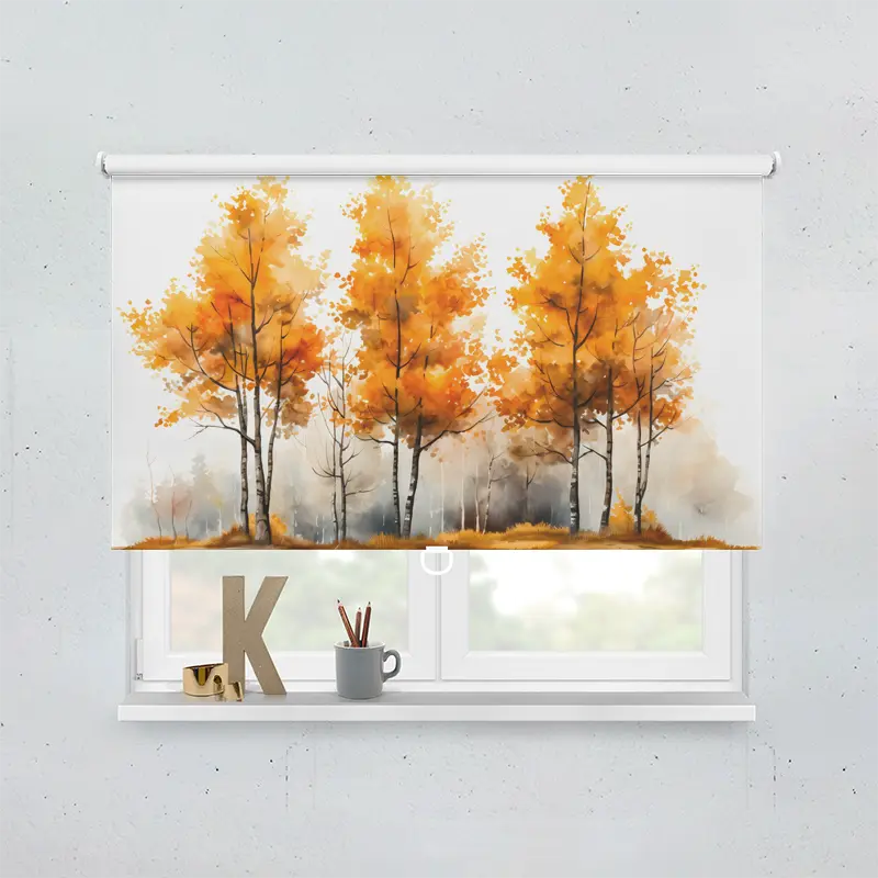 Springrollo Motiv "Herbst Aquarell"