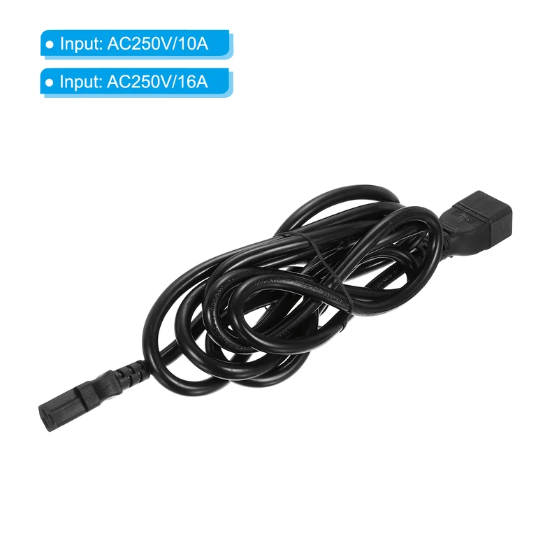 AC Power Cord 3 Prong C20 Male to C13 Female 2.5mm2 3Meter 9.8Ft 250V 10A 16A